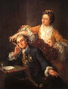 William Hogarth David Garrick and His Wife Spain oil painting artist